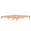Base de lit plateforme en bois avec support en lattes de bois-136381562