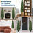 2 Pack Artificial Cedar Topiary Trees for Outdoor&Intdoor-137869299