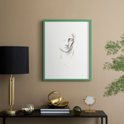 Reproduction encadrée rétro Vintage III - bois massif