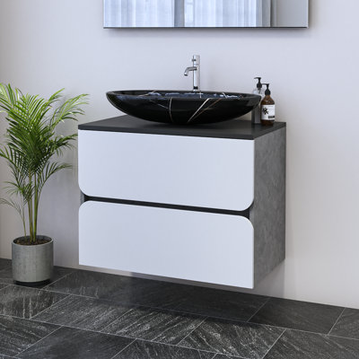 Meuble-lavabo simple 31,5 po avec dessus Kaydin