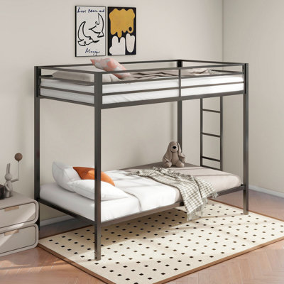 Jarren Black Metal Twin Over Twin Bunk Bed