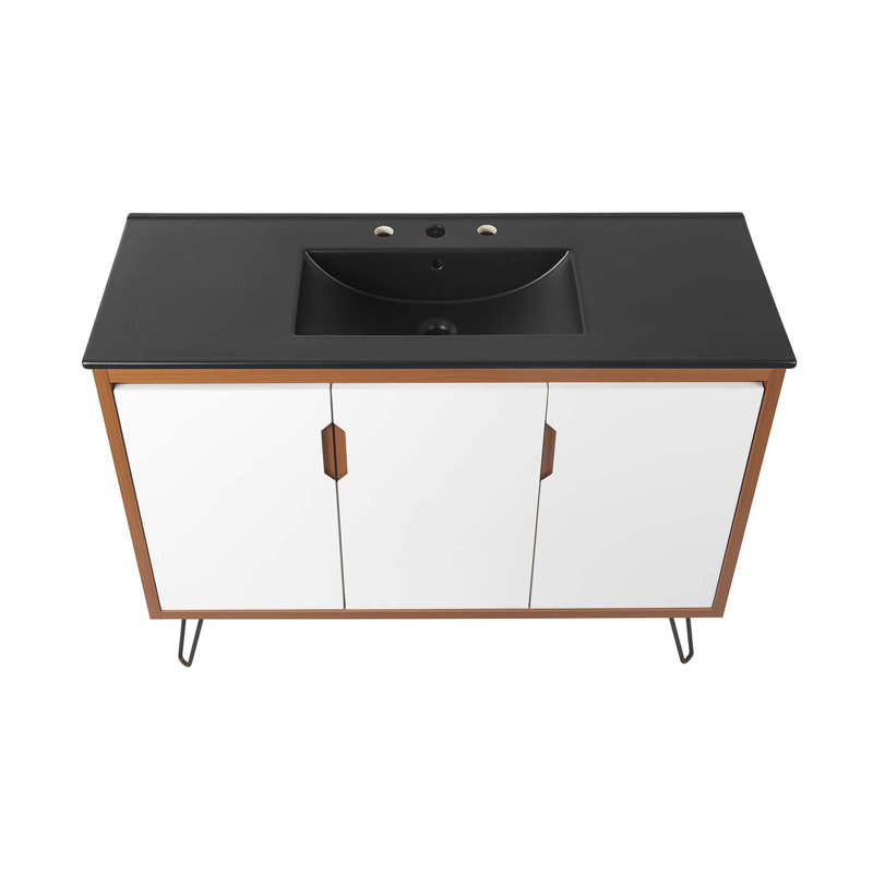 Meuble-lavabo de 48 po Modway Energize, Noir