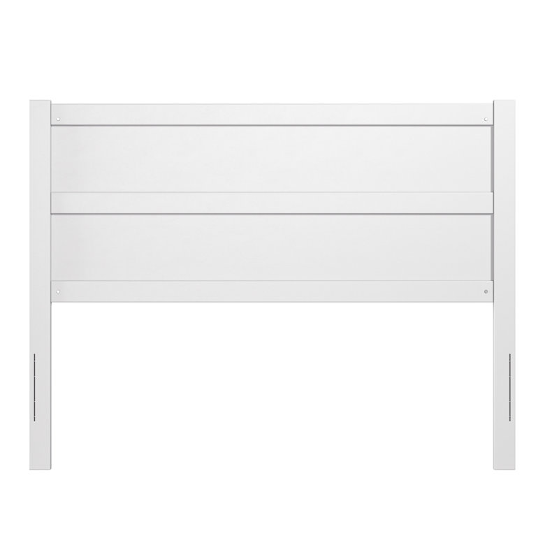 Alessio Wood Panel Headboard, White, Queen