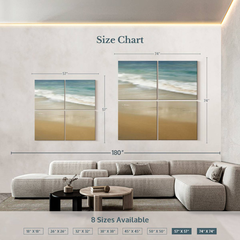 Gillard Surf And Sand I, 74" H x 74" W