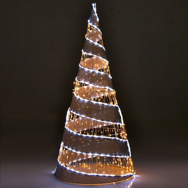 5 pi Arbre de Noël conique avec lumière décorative des Fêtes