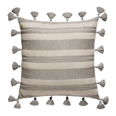 Coussin décoratif à pampilles Jonas