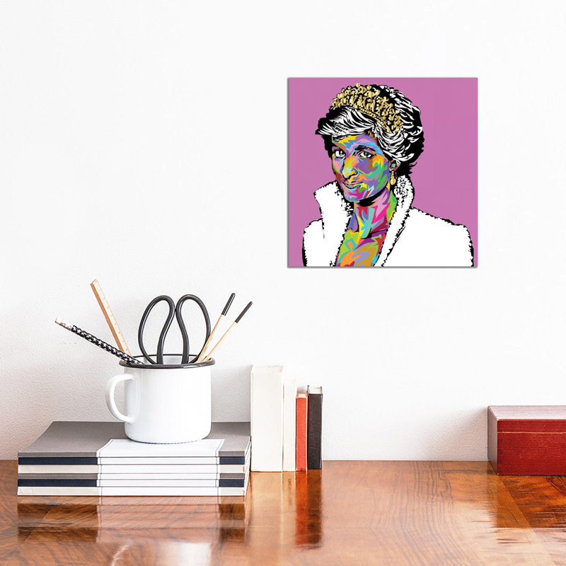 «Diana» par Technodrome1 - impression d'art graphique, Aucun mat, Toile tendue, H 12 po x l 12 po x P 0,75 po