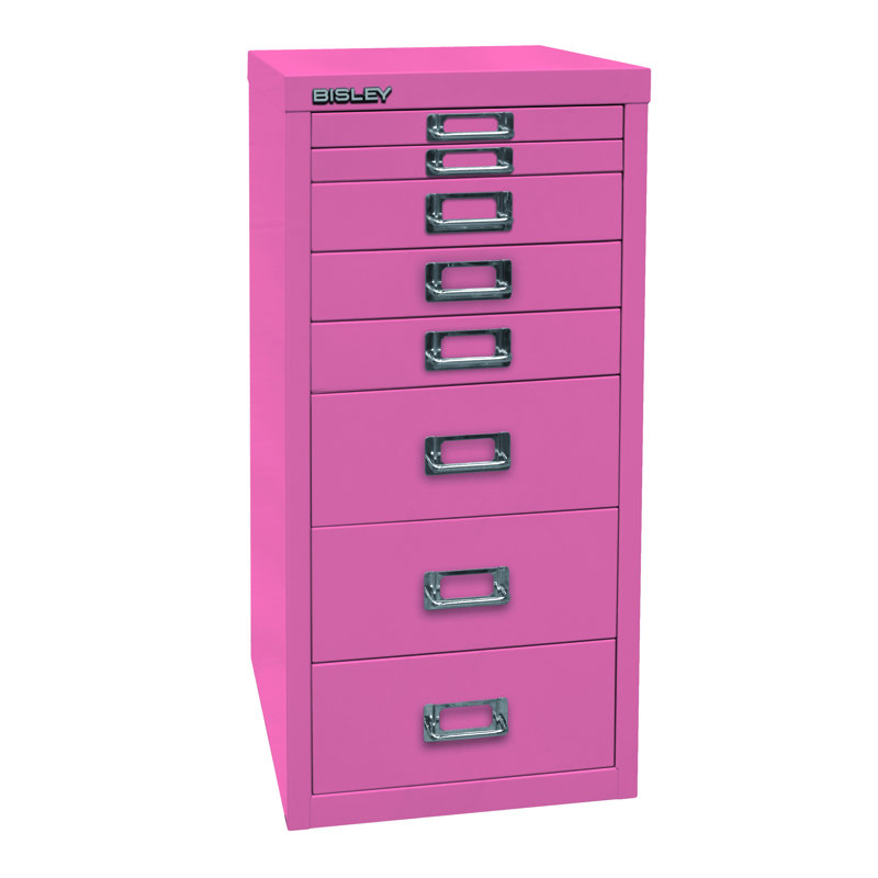 29er 27.9cm Wide 8 -Drawer File Cabinet, Pink