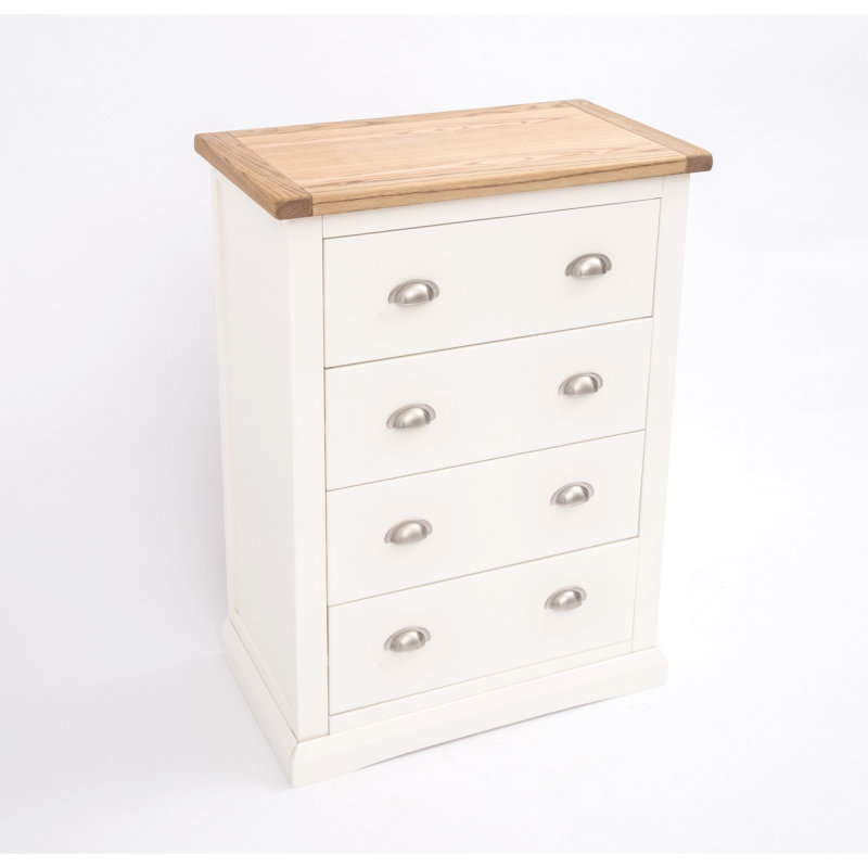 70cm W 4 - Drawer Chest of Drawers, Off White
