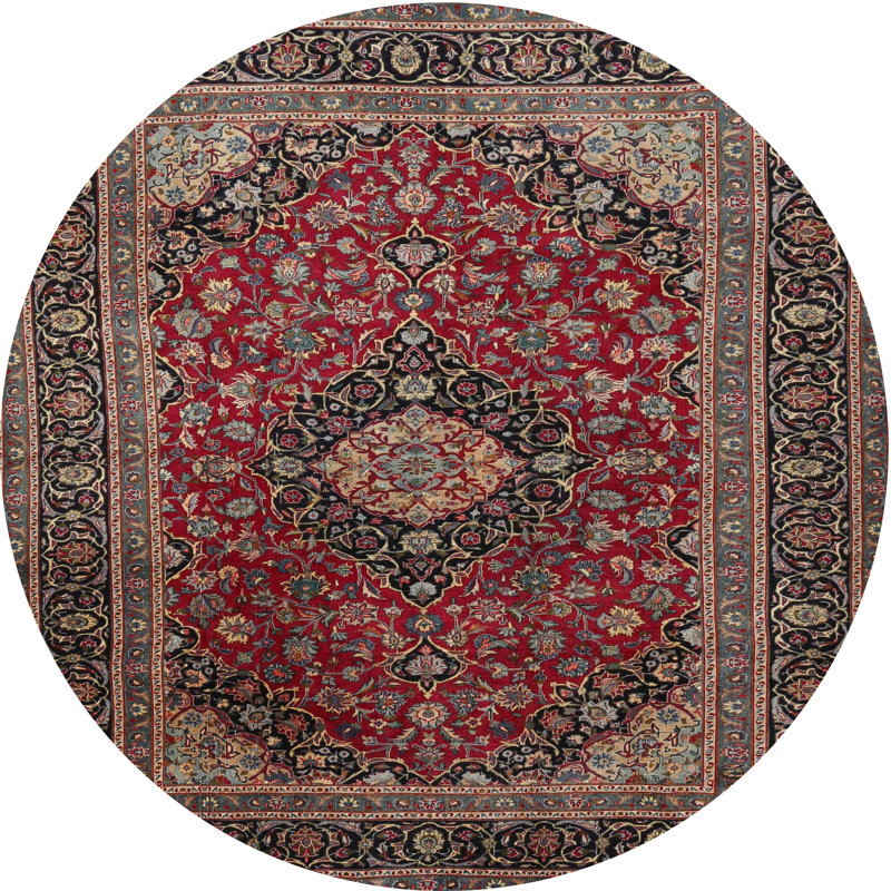 Cazarez Oriental Indoor Rug, Round 7'