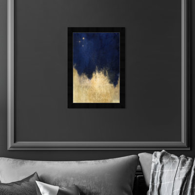Blue And Gold Shades by Oliver Gal - Print