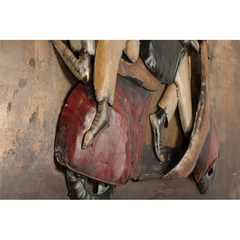 Handmade Traditional Transportation Wall Decor on Metal