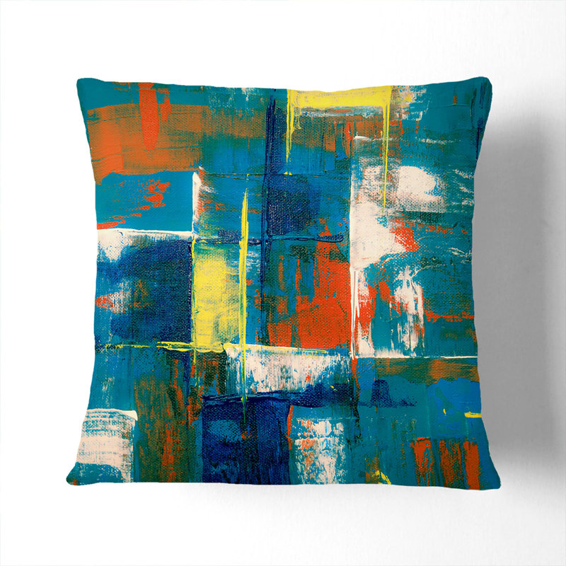 Abstract Square Throw Cushion, 55 x 55 cm