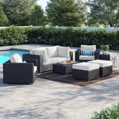 Convene Collection 8-Piece Outdoor Patio Sectional Set