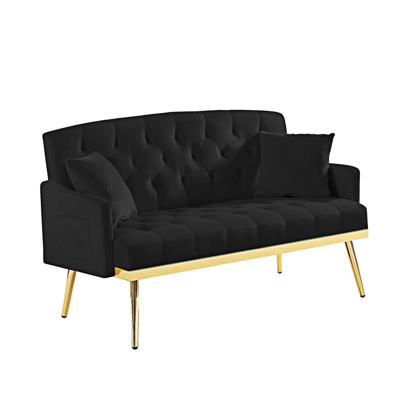 Upholstered Sofa, Black