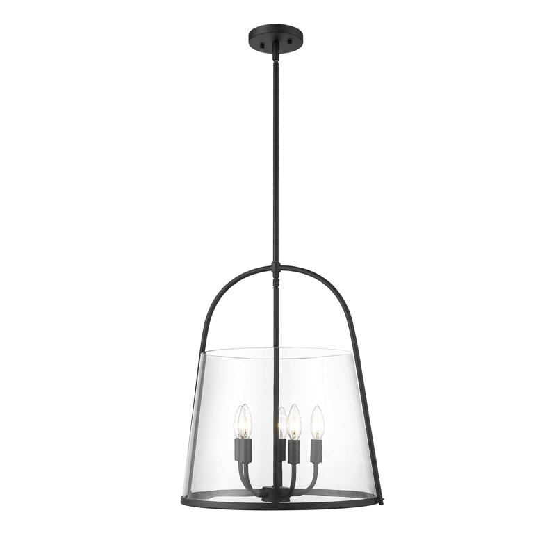 Luminaire suspendu à 5 lumières Royalston, Noir mat