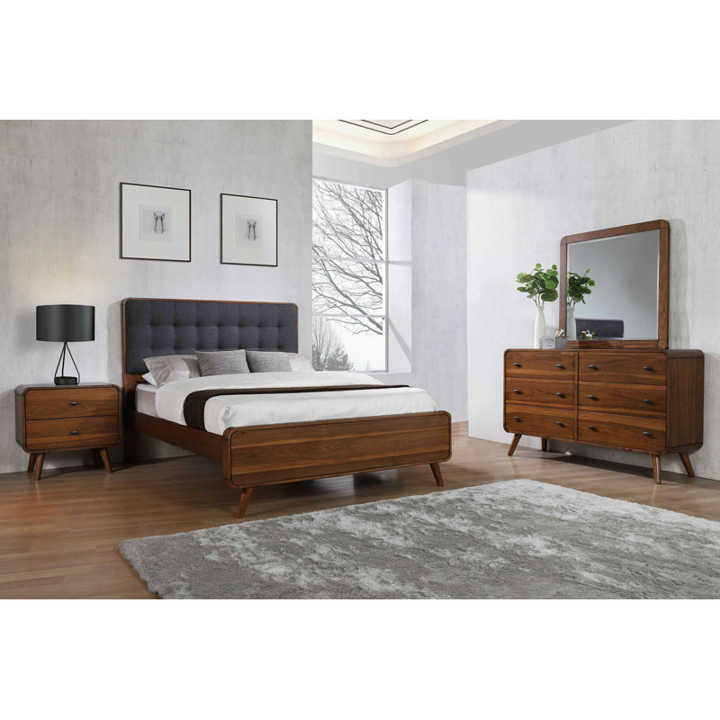Darrein 4-piece Full Bedroom Set Dark Walnut, Full