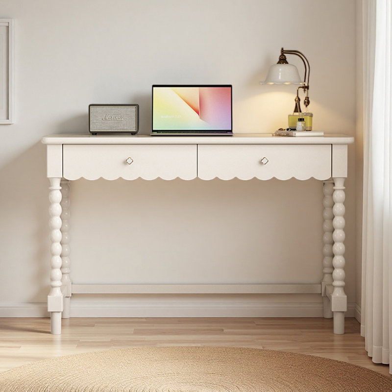 Bureau familial blanc moderne, H 30,31 po x l 47,24 po x P 19,68 po