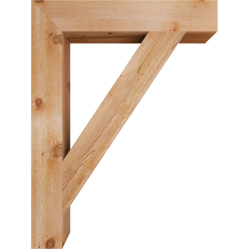 Support de bloc traditionnel, H 48 po x l 6 po x P 36 po, Cèdre rouge de l'Ouest (scié brut)