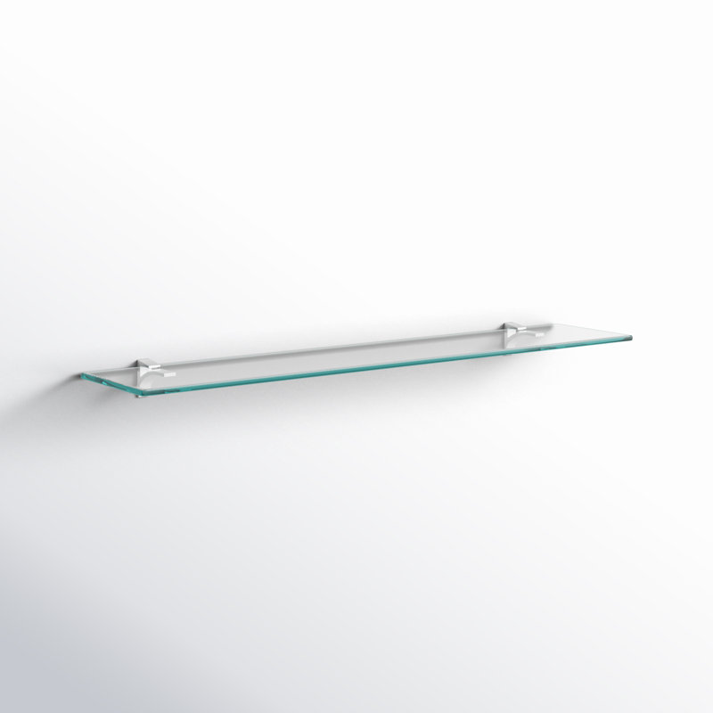 Electra Floating Shelf, 2.86" H x 48" W x 10.5" D, Chrome