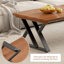 Table basse en cerisier massif et acier-1130324884