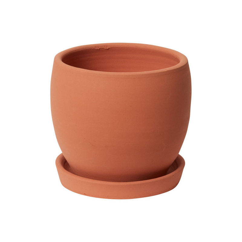 Pot de fleurs en céramique Elisabeth, H 6,5 po x l 6,25 po x P 6,25 po