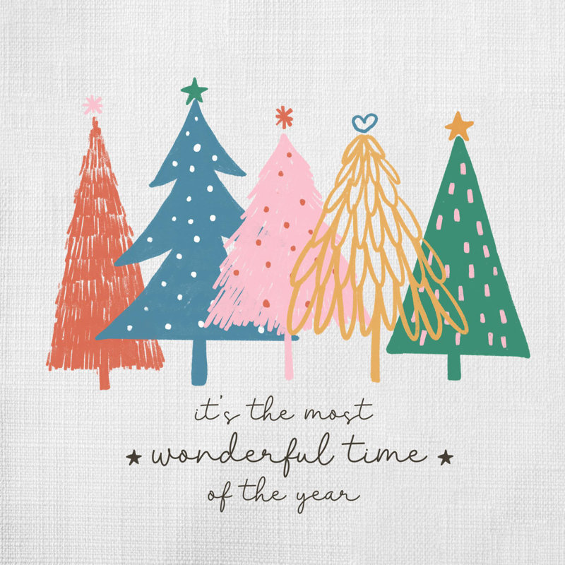 Christmas Illustration5 Reversible Throw Pillow, 18" x 18"