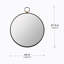 Miroir rond en fer