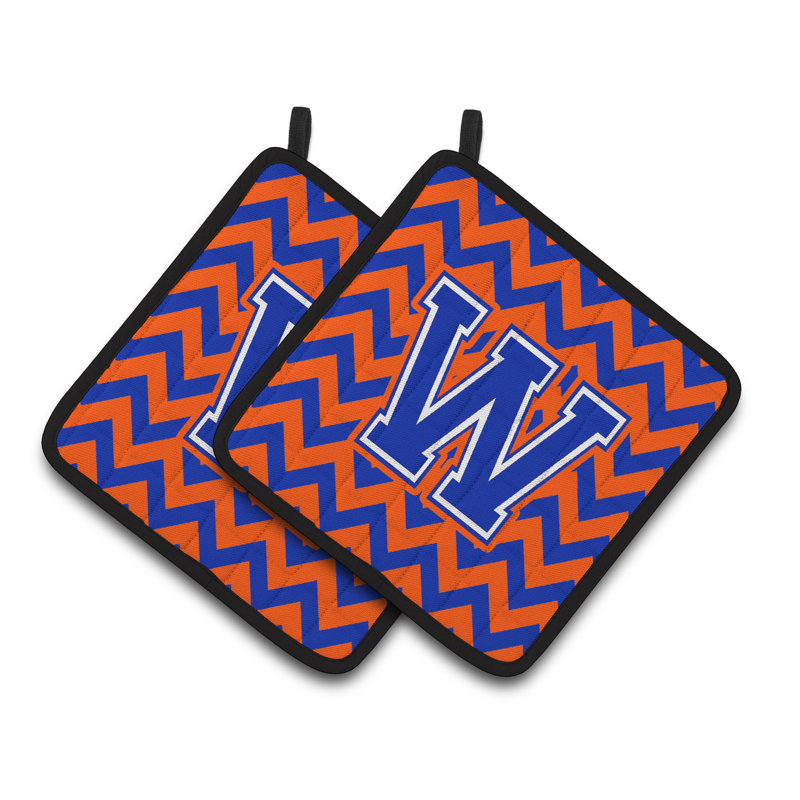 Poignée à chevrons, Orange/bleu, W