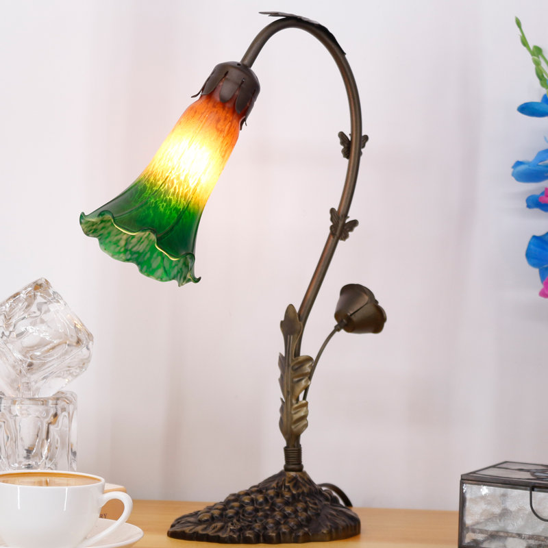 Ambania Metal Desk Lamp, Brown Blue