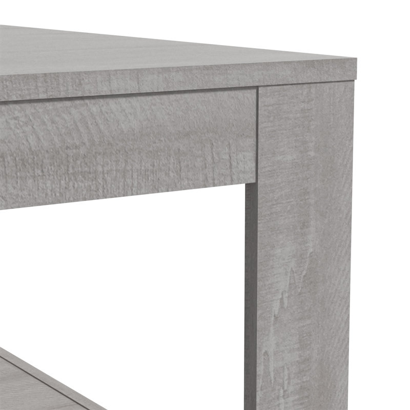 Allysyn Contemporary 31.5" Square Coffee Table, Gray