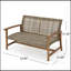 Causeuse en bois Hampton-762347738