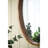 Charming Oval Wall Mirror With Sturdy Wood Frame, Enhancing Room Aesthetics And Brightening Spaces