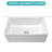 White Kitchen Sink - 33 X 18 X 10 Inch White Porcelain Ceramic Single Bowl Reversible Design Kitchen Sink