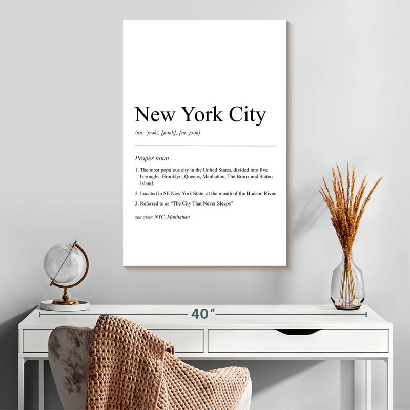 Sireci NYC Definition, 30" H x 20" W