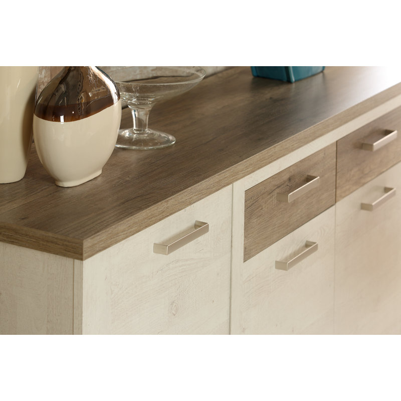 Nuzzo 212.8cm Wide 2 Drawer Sideboard, Pinia White
