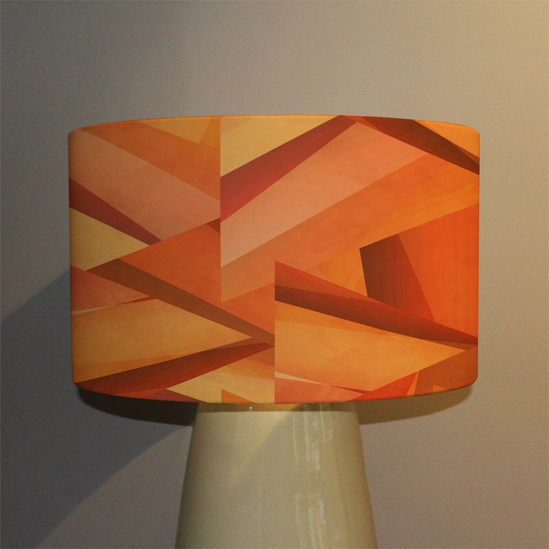 Cotton Drum Lamp Shade ( Uno ), 22cm H x 25cm W x 25cm D