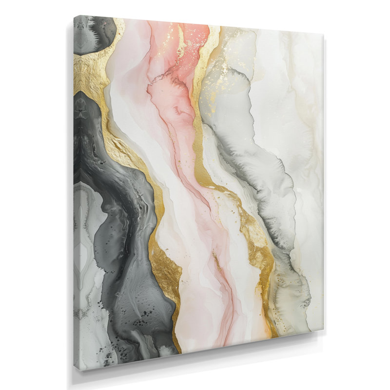 Symonds - Abstract Wall Decor, Toile tendue, Ne s’applique pas, H 20 po x l 12 po