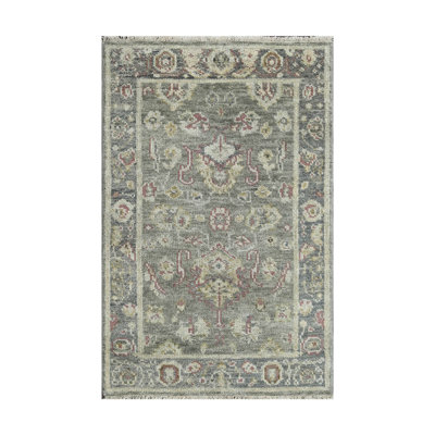 Tapis intérieur / extérieur en laine Hattabaugh