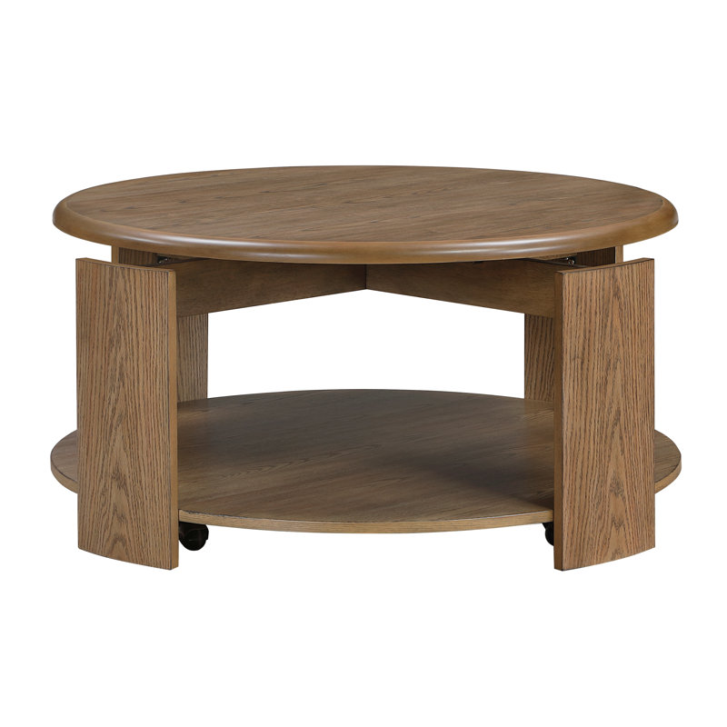 Round Cocktail Table With Swivel Top