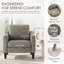 Fauteuil large en similicuir rembourré-230165346