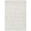 Wool Geometric Area Rug in Ivory/Charcoal-325131036