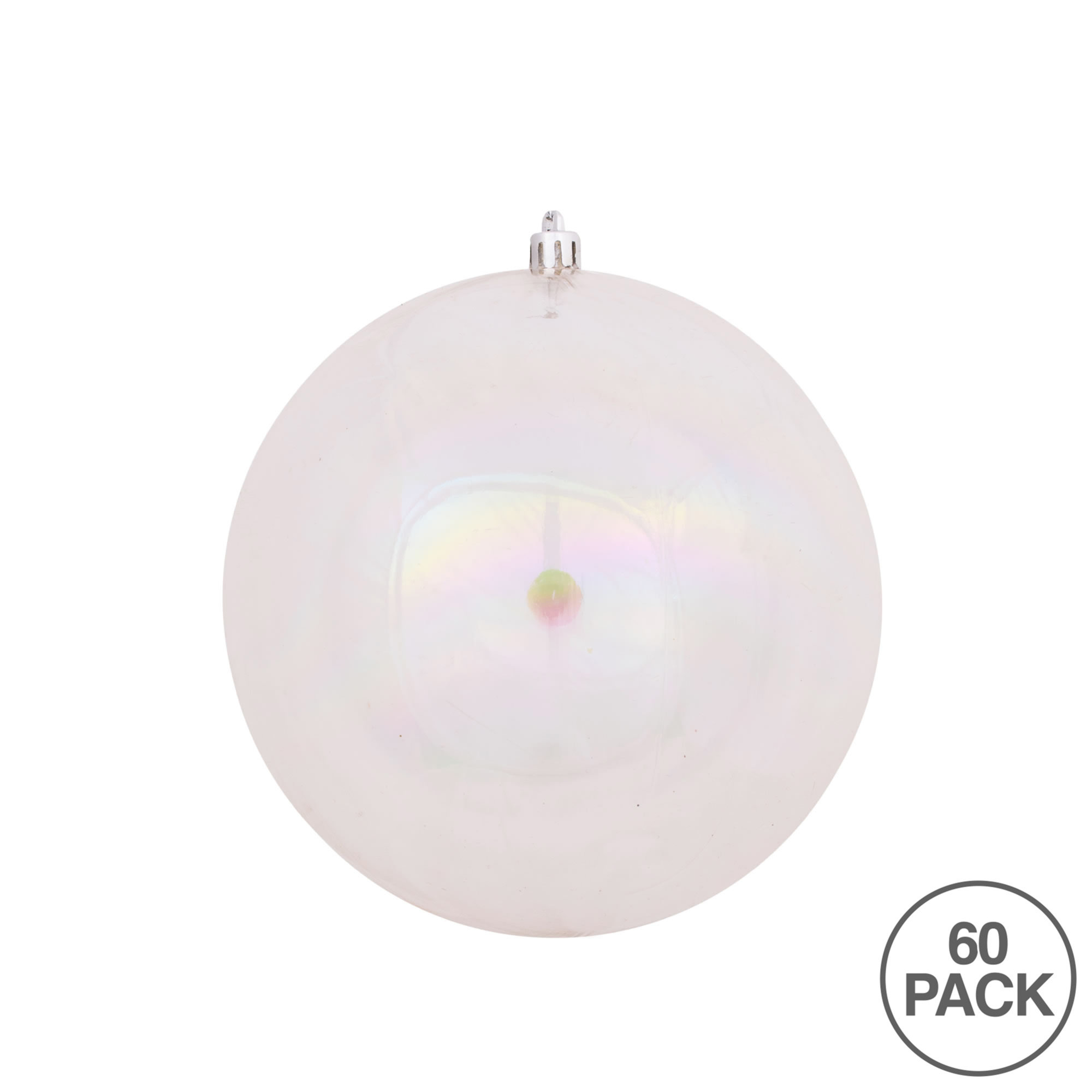 Holiday Décor Ball Ornament, Clear Translucent