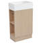 Meuble-lavabo 18,6 po avec lavabo en céramique-702089937