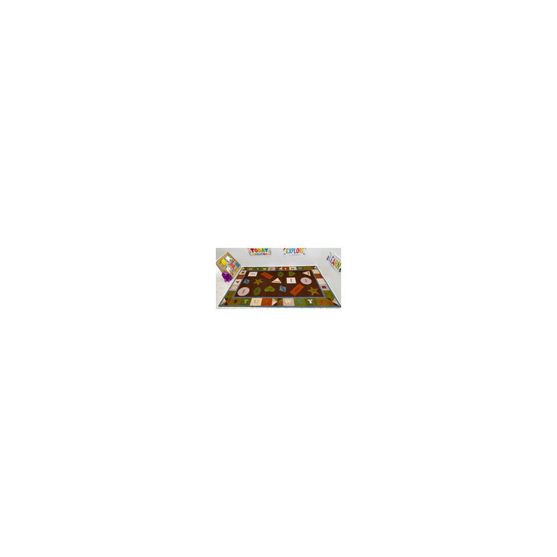 Rectangle Machine Woven Nylon Rug, Rectangle 6' x 8'6"