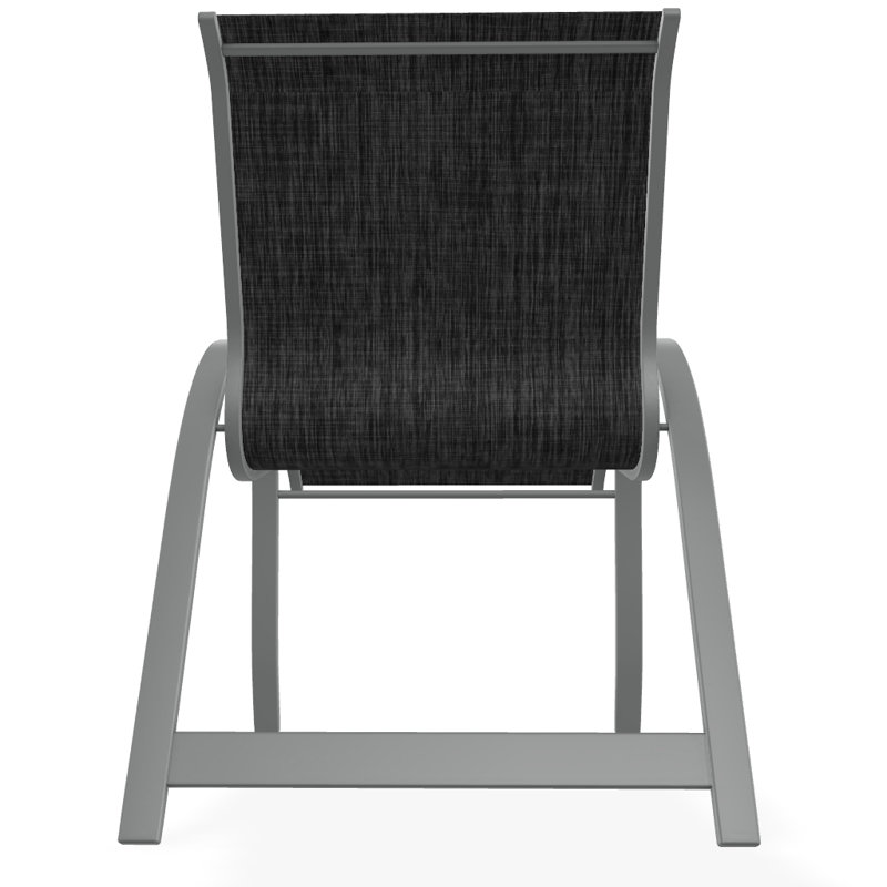 Aruba Stacking Patio Dining Armchair, Augustine Shadow, Graphite