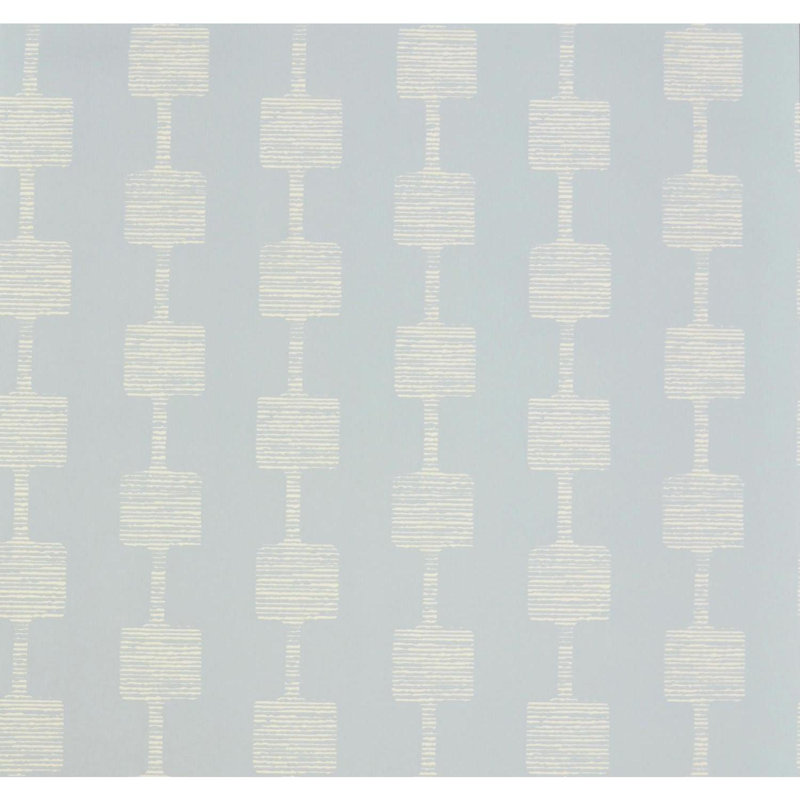 Boudin Modern Geometric Wallpaper, Light Blue