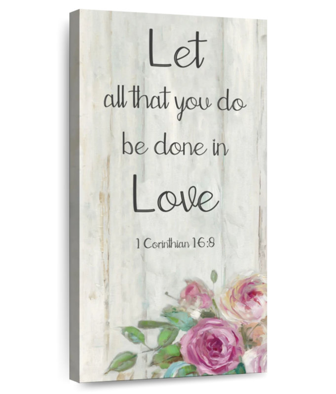 1 Corinthian 16 Verse 8, 24" H x 12" W