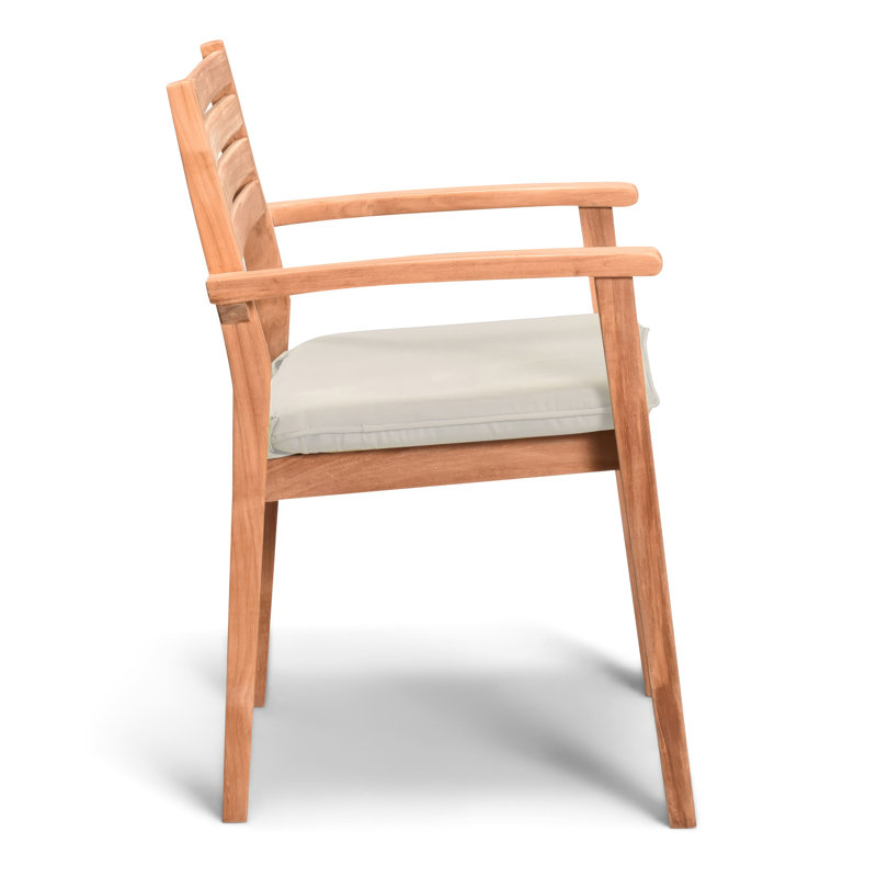 Universal Dining Arm Chair Cushion, Light Gray