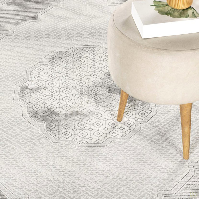 Pavillon de jardin géométrique en métal 10 po X 10 pi 6 po Tapis, Rectangle 7 pi 10 po x 10 pi 6 po
